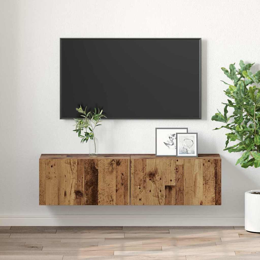 Meuble TV 2 pcs Multicolore 60 x 30 x 30 cm Bois d'ingénierie - XIOS