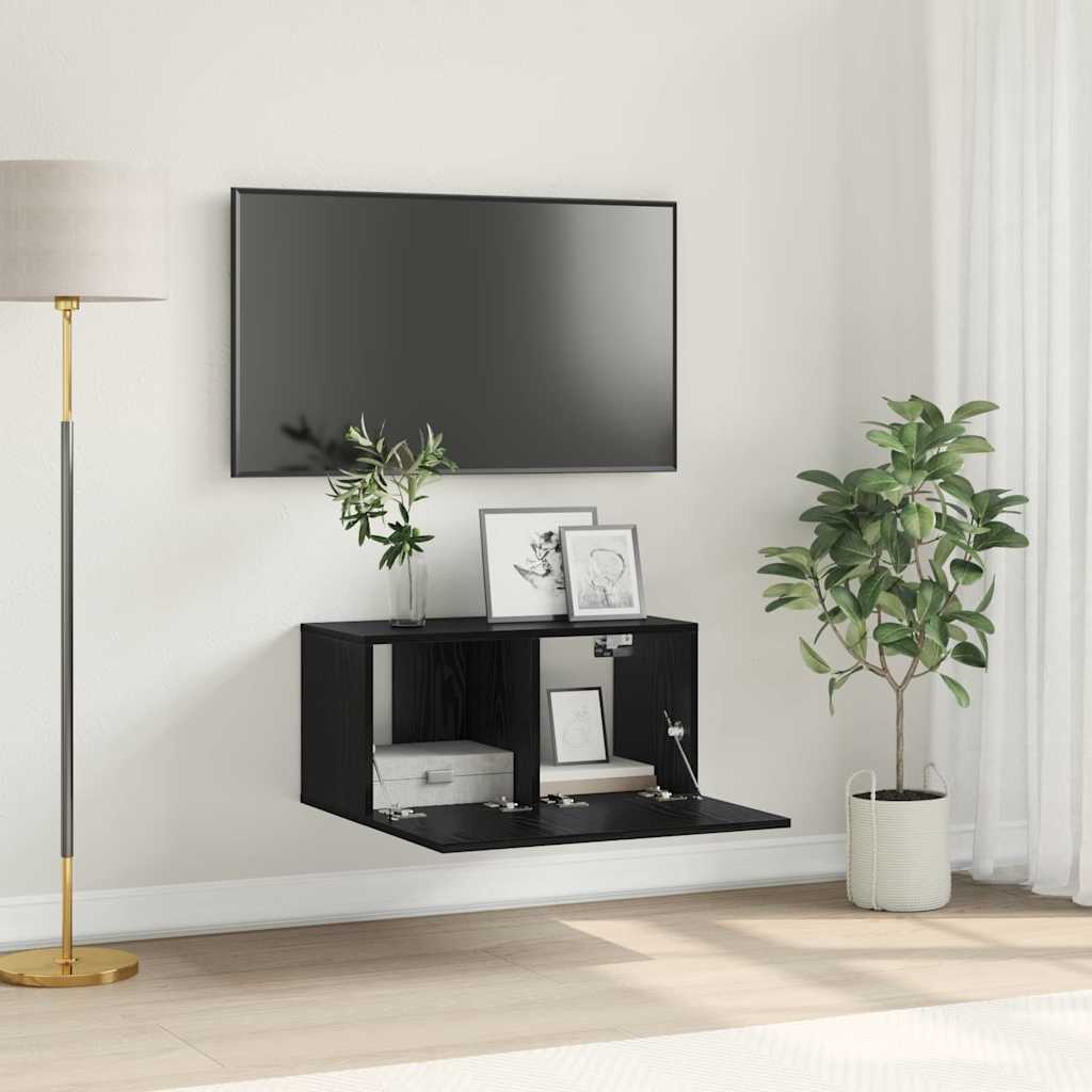 Meuble TV Noir 60 x 30 x 30 cm Bois d'ingénierie - XIOS