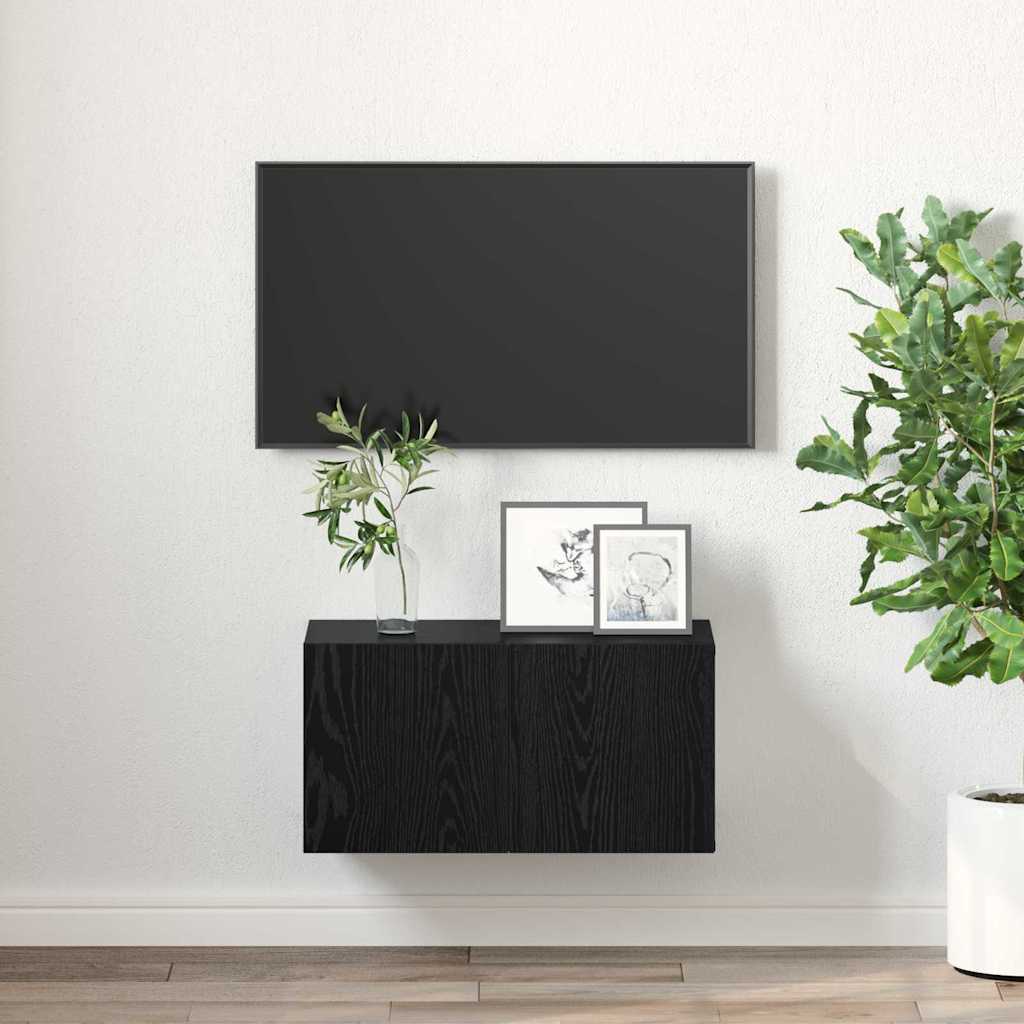 Meuble TV Noir 60 x 30 x 30 cm Bois d'ingénierie - XIOS