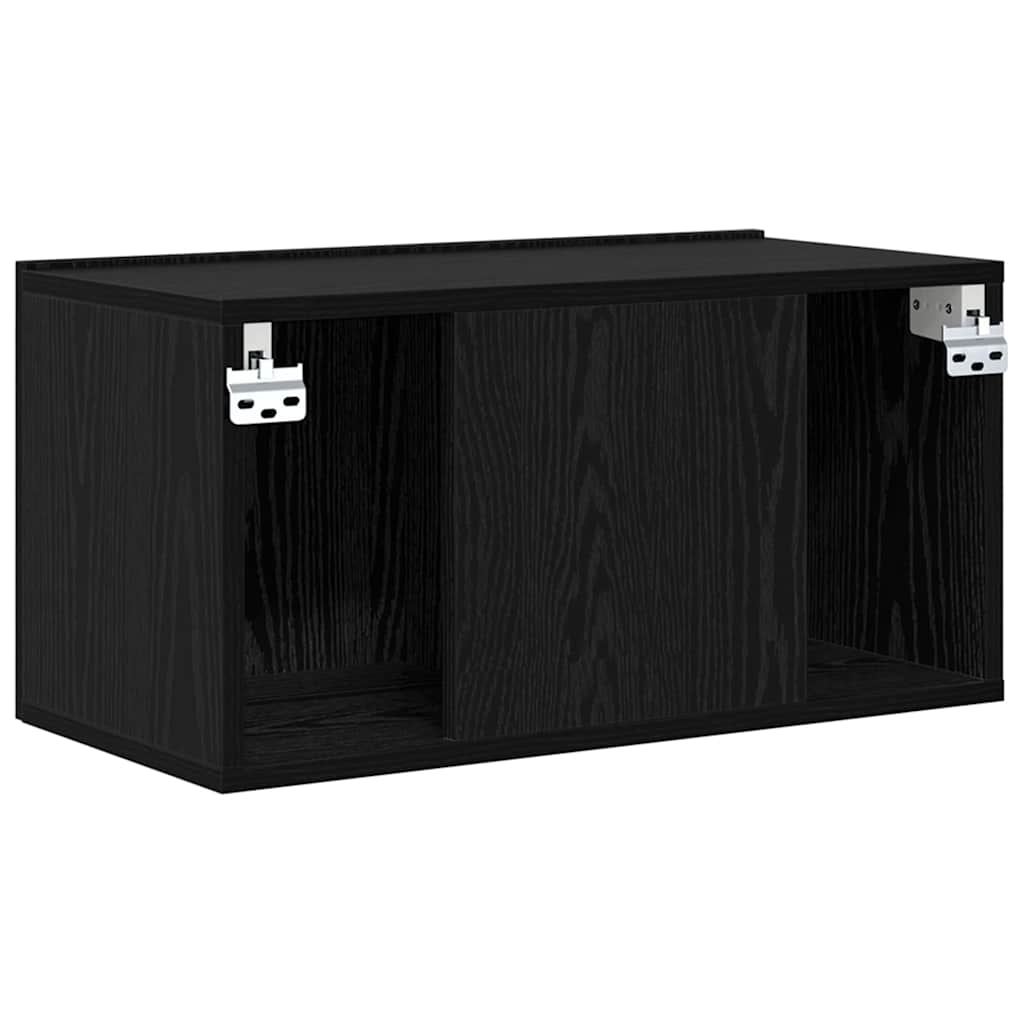 Meuble TV 2 pcs Noir 60 x 30 x 30 cm Bois d'ingénierie - XIOS
