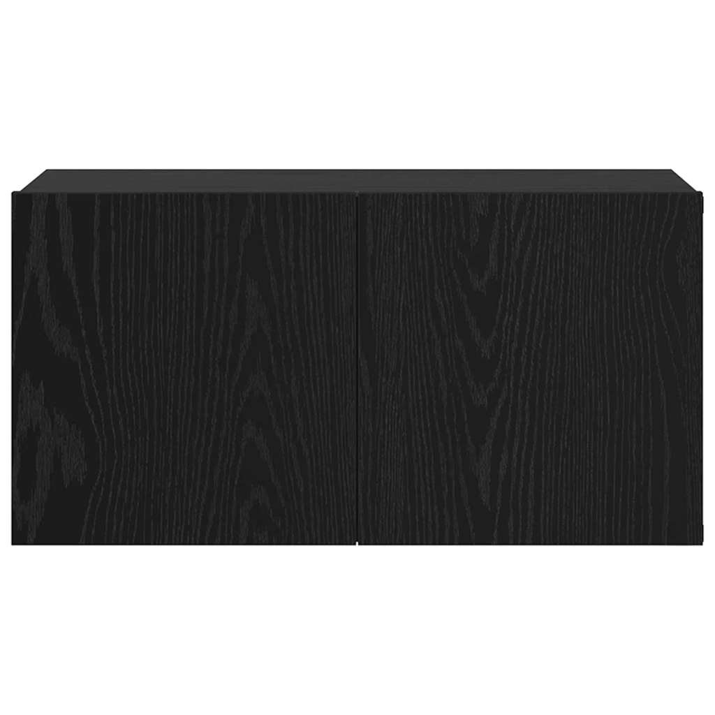 Meuble TV 2 pcs Noir 60 x 30 x 30 cm Bois d'ingénierie - XIOS