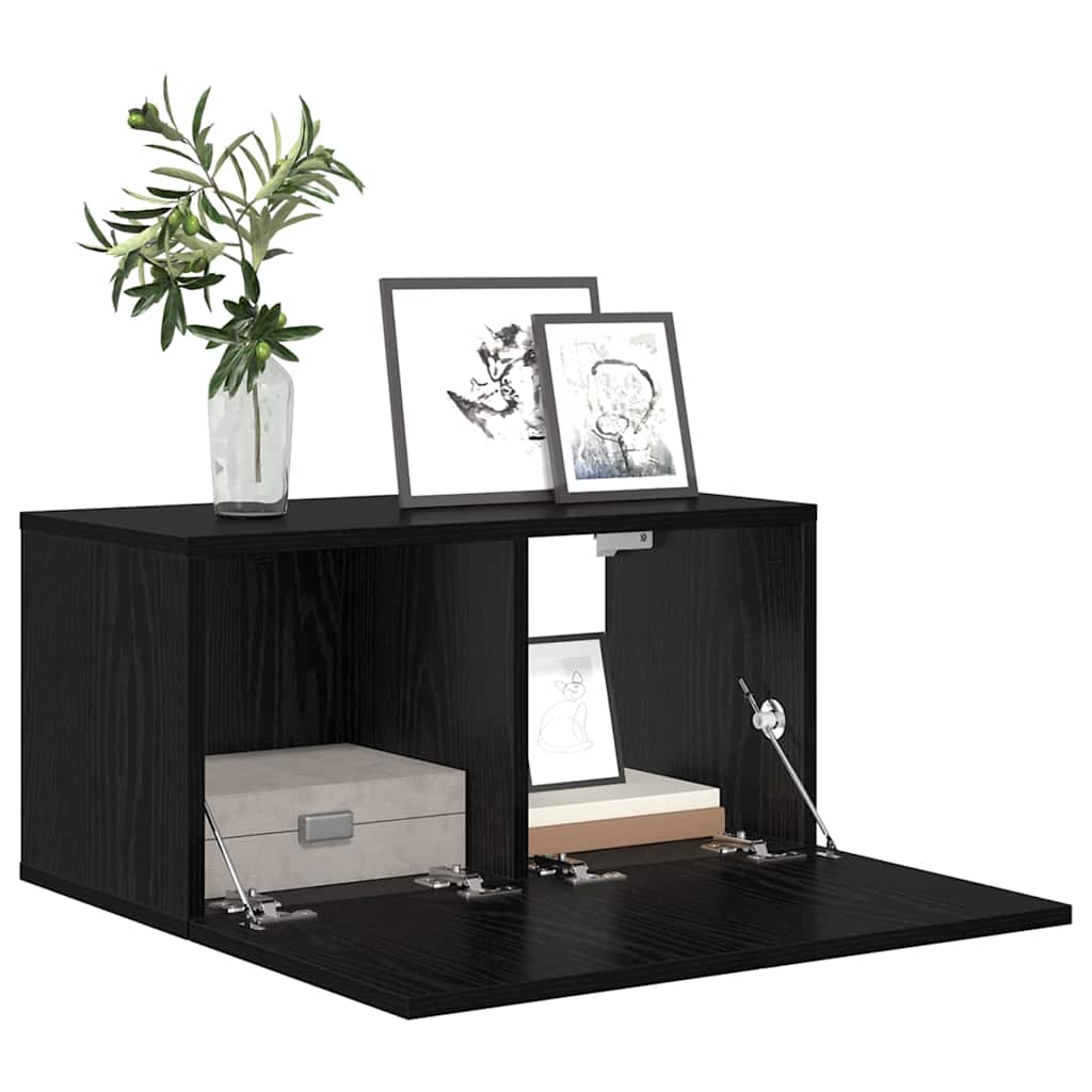 Meuble TV 2 pcs Noir 60 x 30 x 30 cm Bois d'ingénierie - XIOS