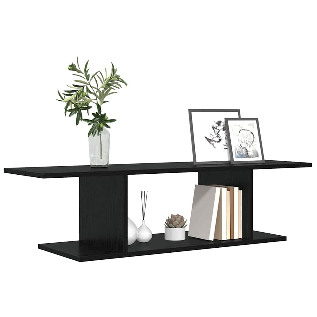 Meuble TV Noir 103 x 30 x 26,5 cm Bois d'ingénierie - XIOS