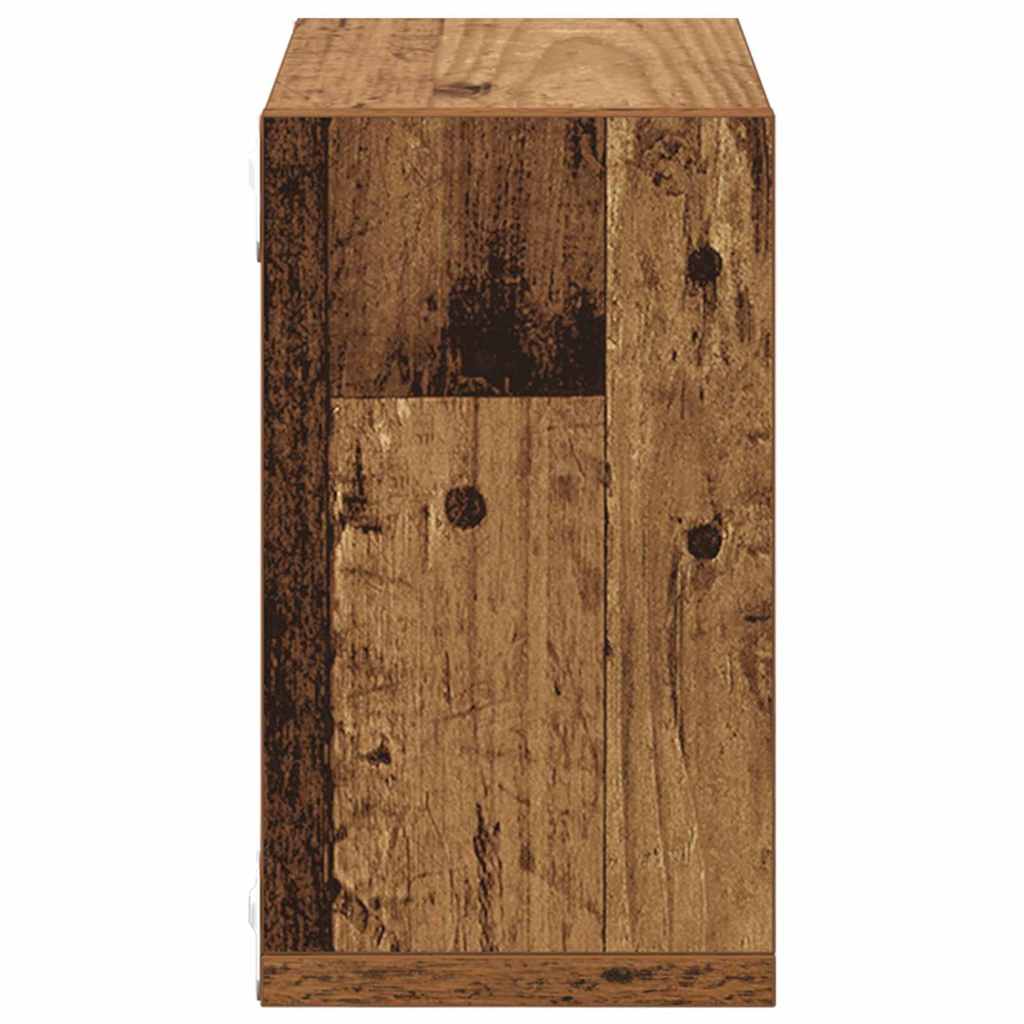 Étagères murales avec étagère 2 pcs Bois ancien 26 x 15 x 26 cm - XIOS