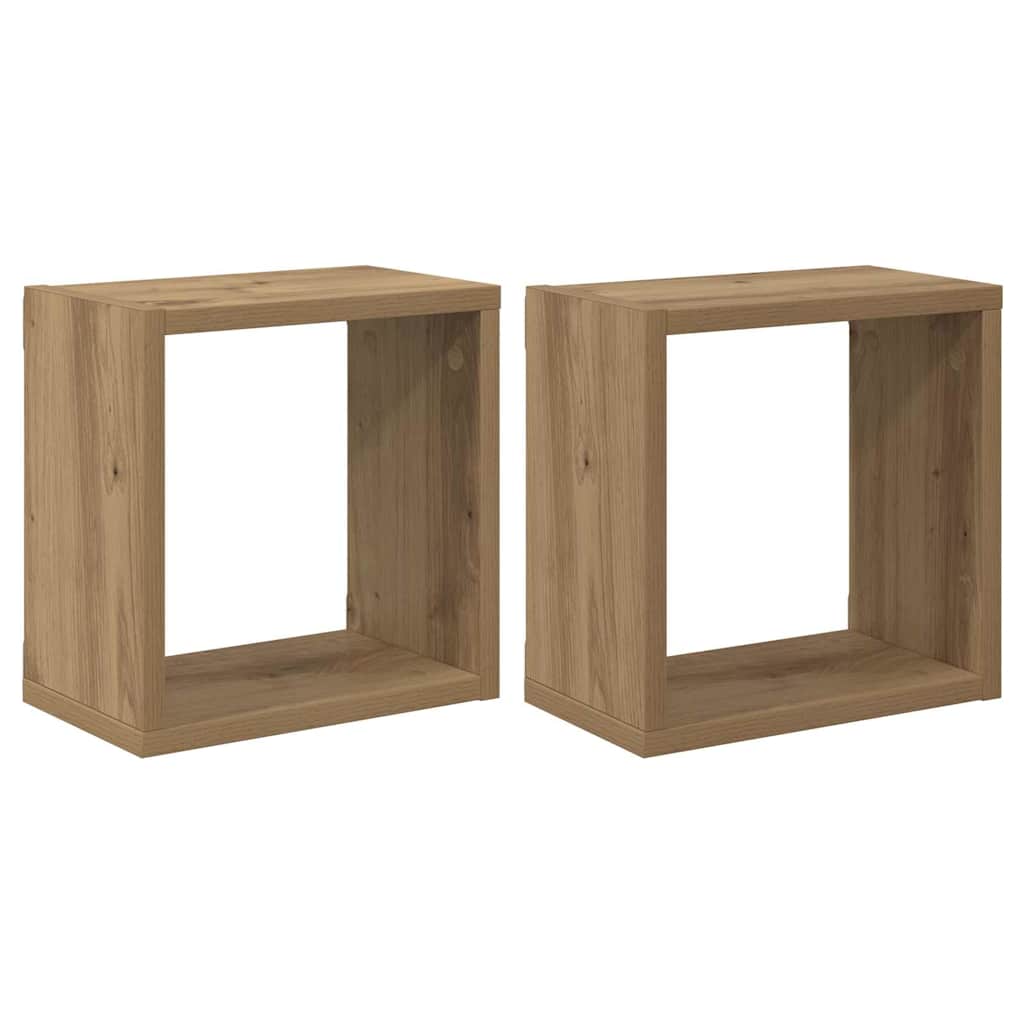 Étagères murales 2 pcs chêne artisanal 26 x 15 x 26 cm - XIOS