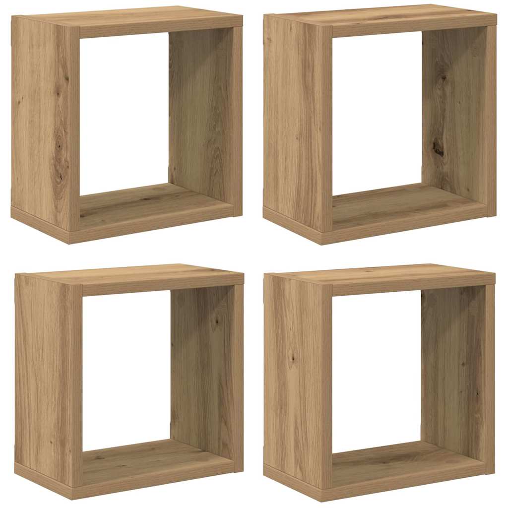 Étagères murales 4 pcs Chêne artisan 26 x 15 x 26 cm - XIOS