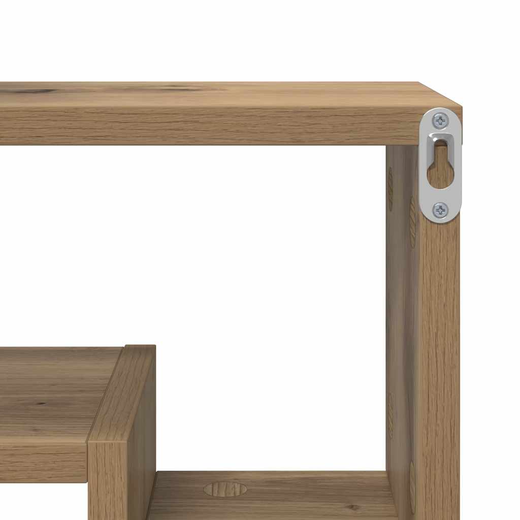 Étagère Murale avec étagère chêne artisanal 82 x 15 x 51 cm - XIOS