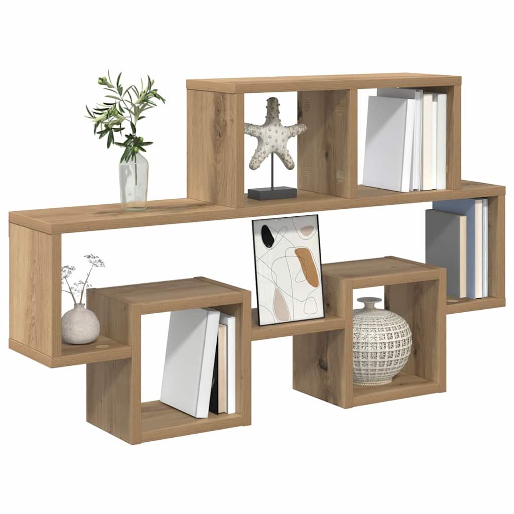 Étagère Murale avec étagère chêne artisanal 82 x 15 x 51 cm - XIOS