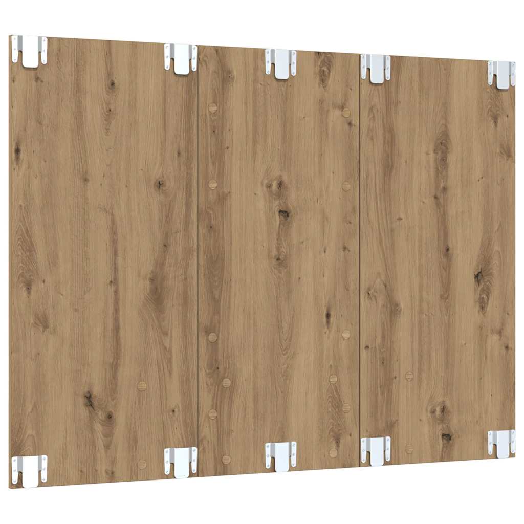 Meuble TV mural chêne artisanal 120 x 23.5 x 90 cm - XIOS