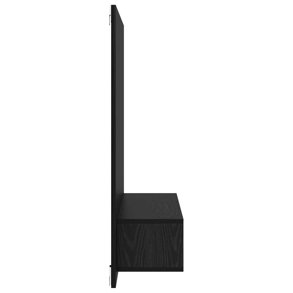Meuble TV mural Chêne noir 120 x 23.5 x 90 cm Bois d'ingénierie - XIOS
