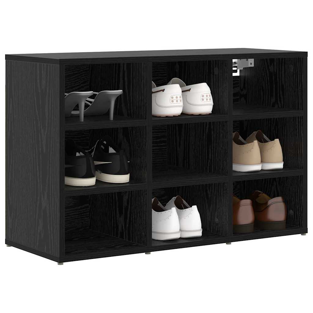 Meuble à chaussures avec étagère Chêne noir 77.5 x 30 x 51 cm - XIOS