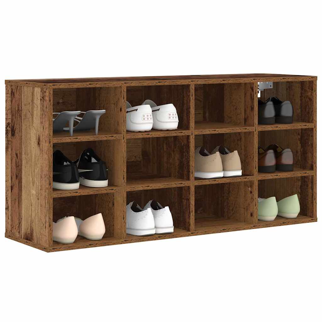 Meuble à chaussures avec étagère Bois ancien 103 x 30 x 51 cm - XIOS