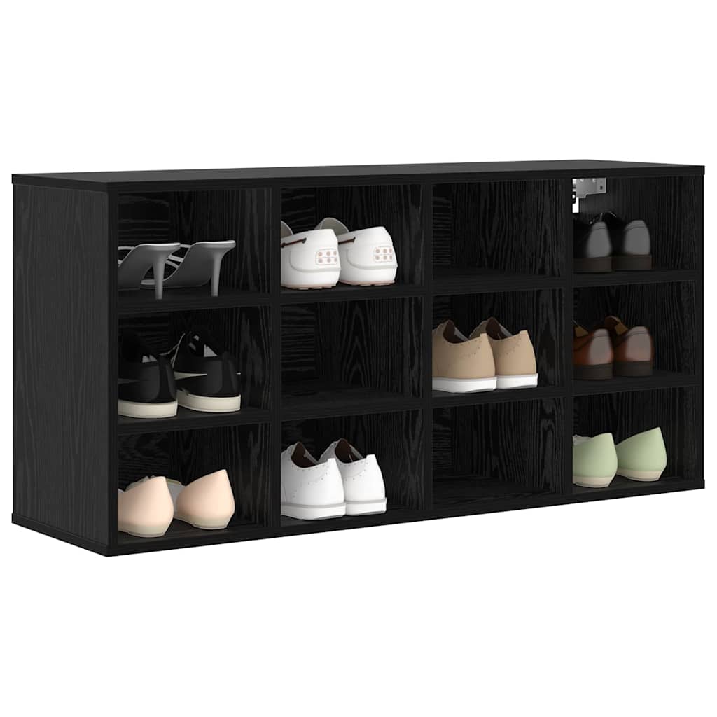 Meuble à chaussures avec étagère Chêne noir 103 x 30 x 51 cm - XIOS