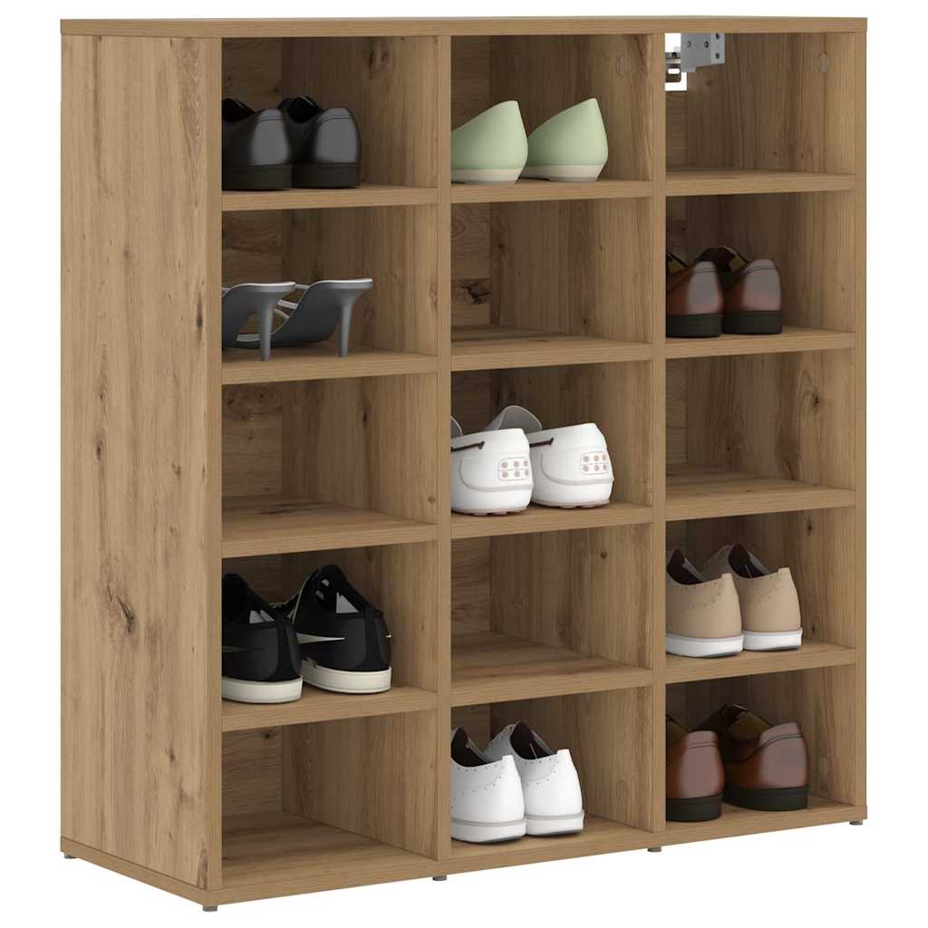 Meuble à chaussures chêne artisanal 77.5 x 30 x 83.5 cm - XIOS