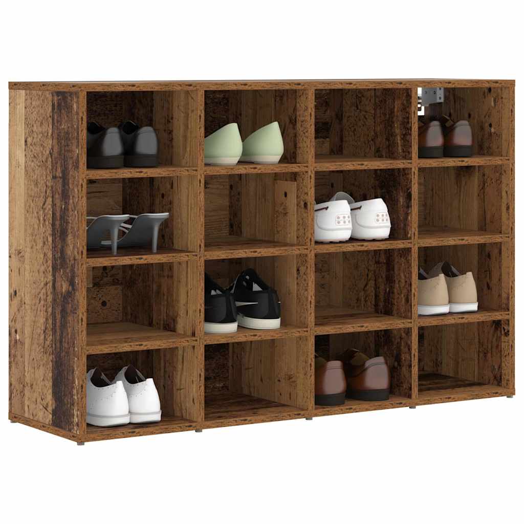 Meuble à chaussures avec étagère Bois ancien 103 x 30 x 67 cm - XIOS