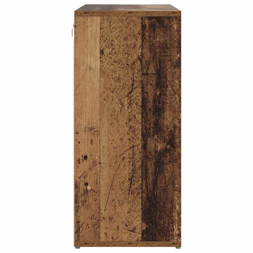 Meuble à chaussures avec étagère Bois ancien 103 x 30 x 67 cm - XIOS