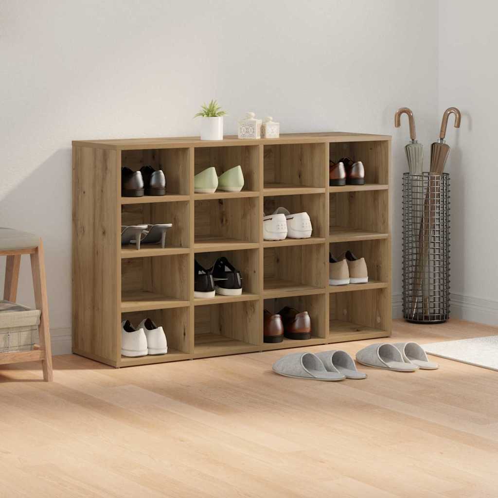 Meuble à chaussures chêne artisanal 103 x 30 x 67 cm - XIOS