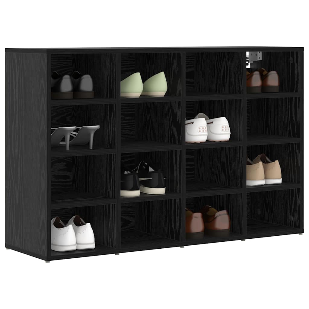 Meuble à chaussures avec étagère Chêne noir 103 x 30 x 67 cm - XIOS