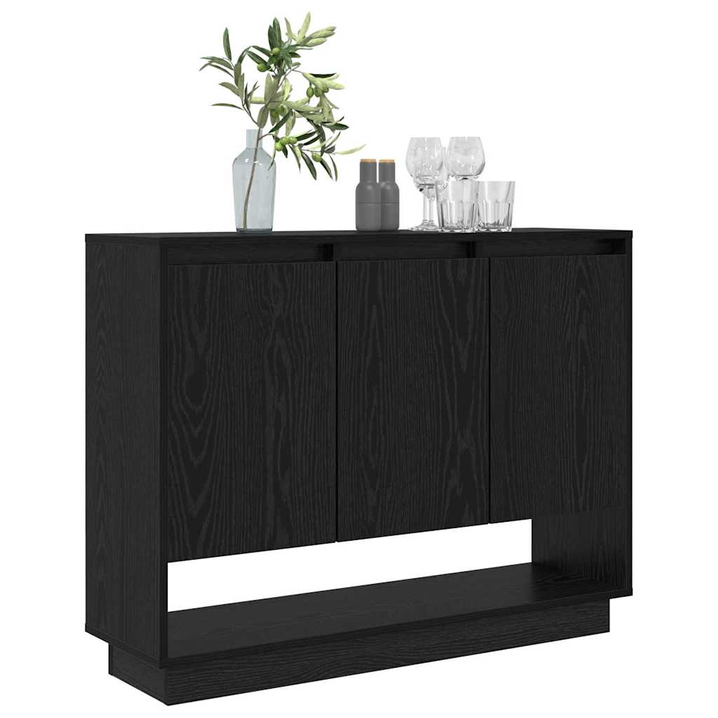 Buffet Chêne noir 97 x 29 x 75 cm Bois d'ingénierie - XIOS