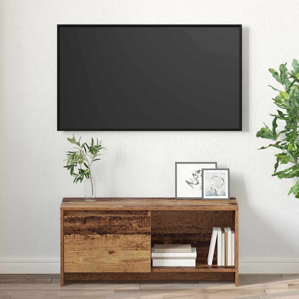 Meuble TV Bois ancien 90 x 35 x 40 cm Bois d'ingénierie - XIOS
