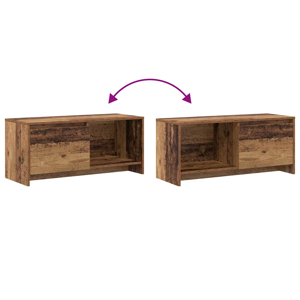 Meuble TV Bois ancien 90 x 35 x 40 cm Bois d'ingénierie - XIOS