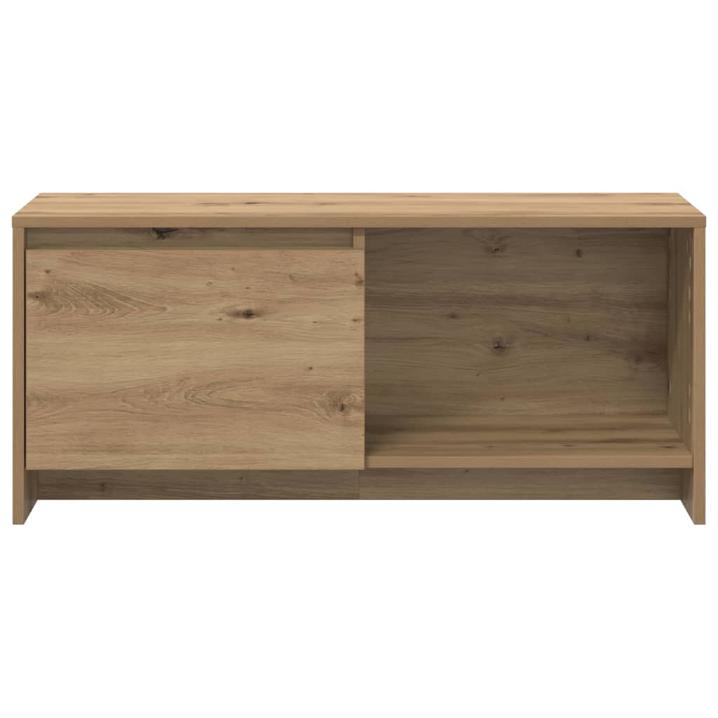 Meuble TV chêne artisanal 90 x 35 x 40 cm Bois d'ingénierie - XIOS