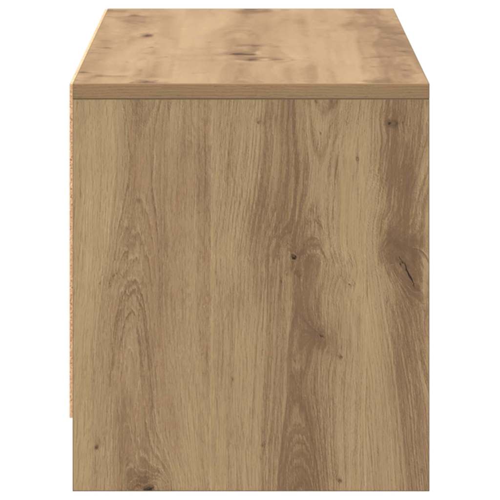 Meuble TV chêne artisanal 90 x 35 x 40 cm Bois d'ingénierie - XIOS