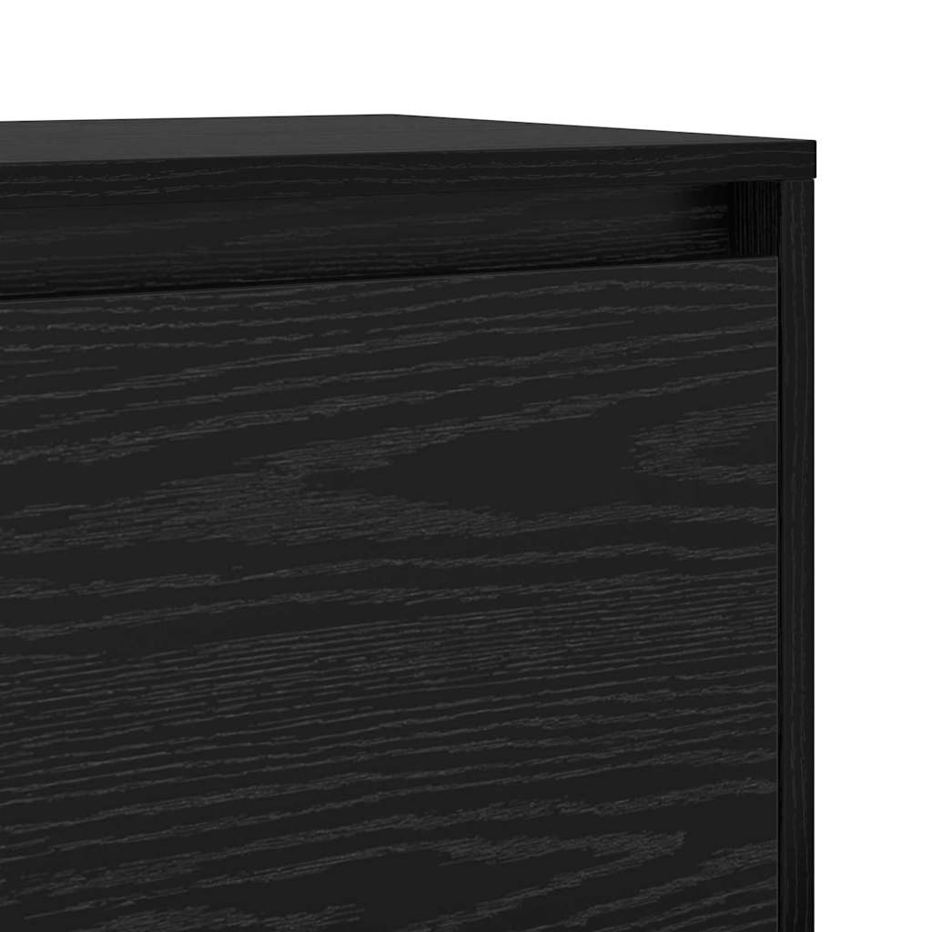 Meuble TV Chêne noir 90 x 35 x 40 cm Bois d'ingénierie - XIOS