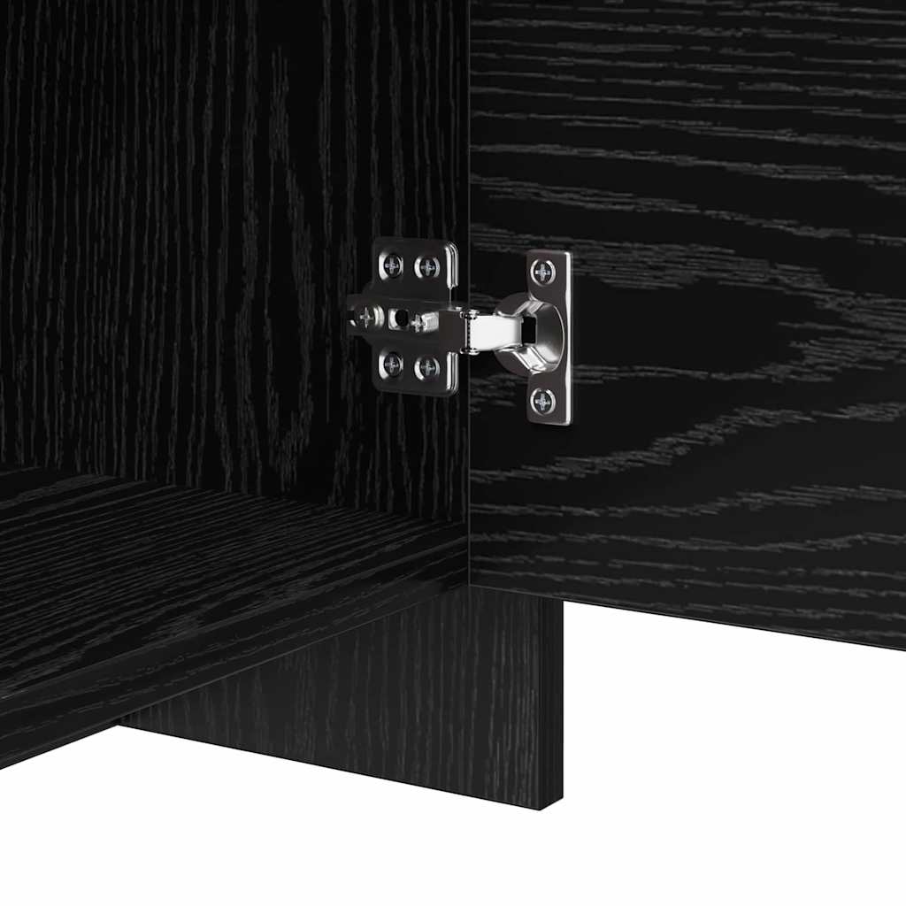 Meuble TV Chêne noir 90 x 35 x 40 cm Bois d'ingénierie - XIOS