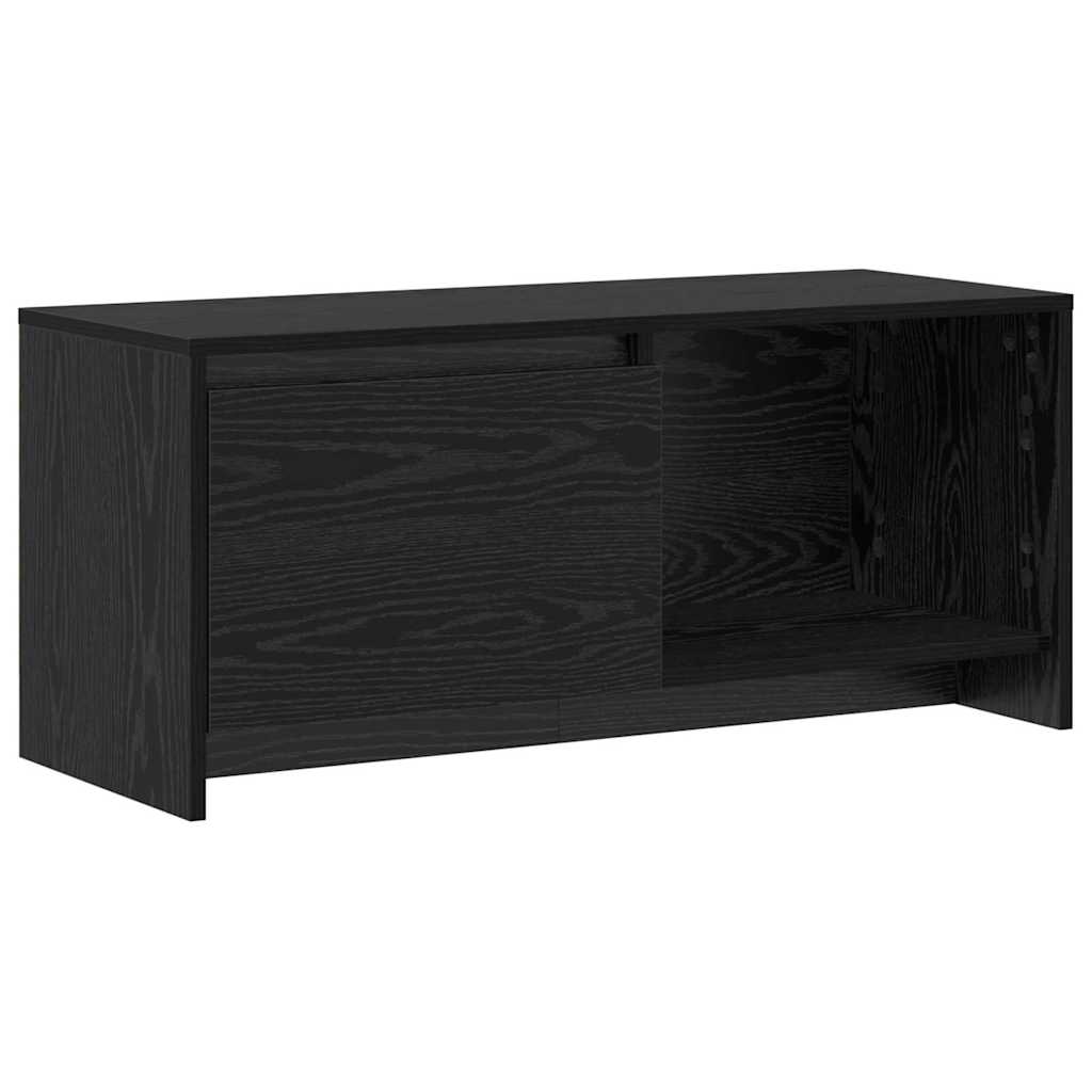 Meuble TV Chêne noir 90 x 35 x 40 cm Bois d'ingénierie - XIOS