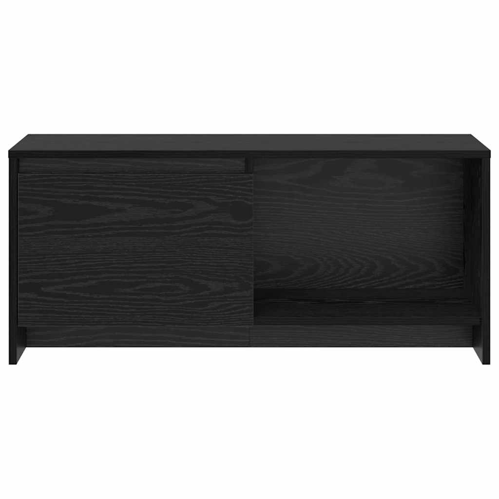 Meuble TV Chêne noir 90 x 35 x 40 cm Bois d'ingénierie - XIOS