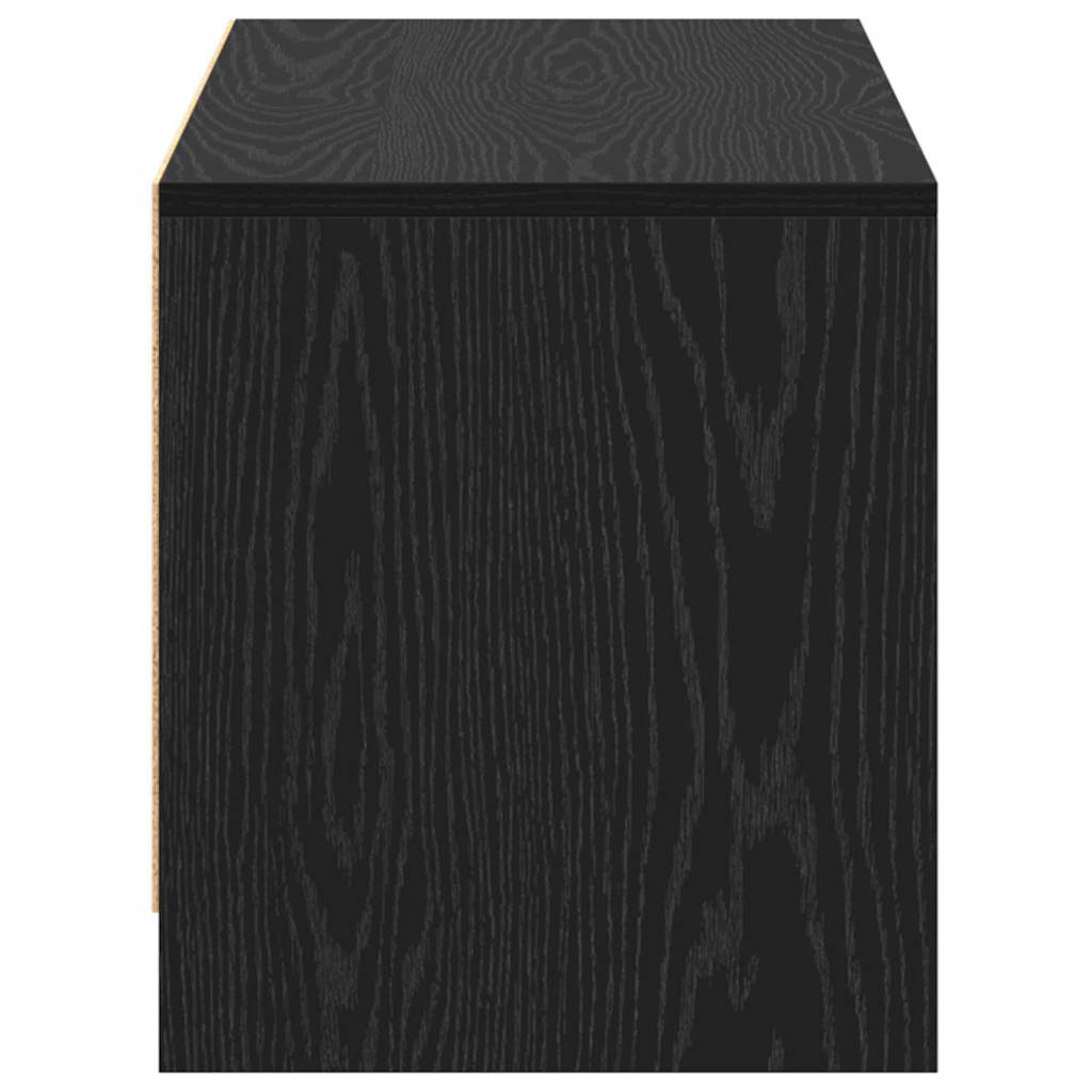 Meuble TV Chêne noir 90 x 35 x 40 cm Bois d'ingénierie - XIOS