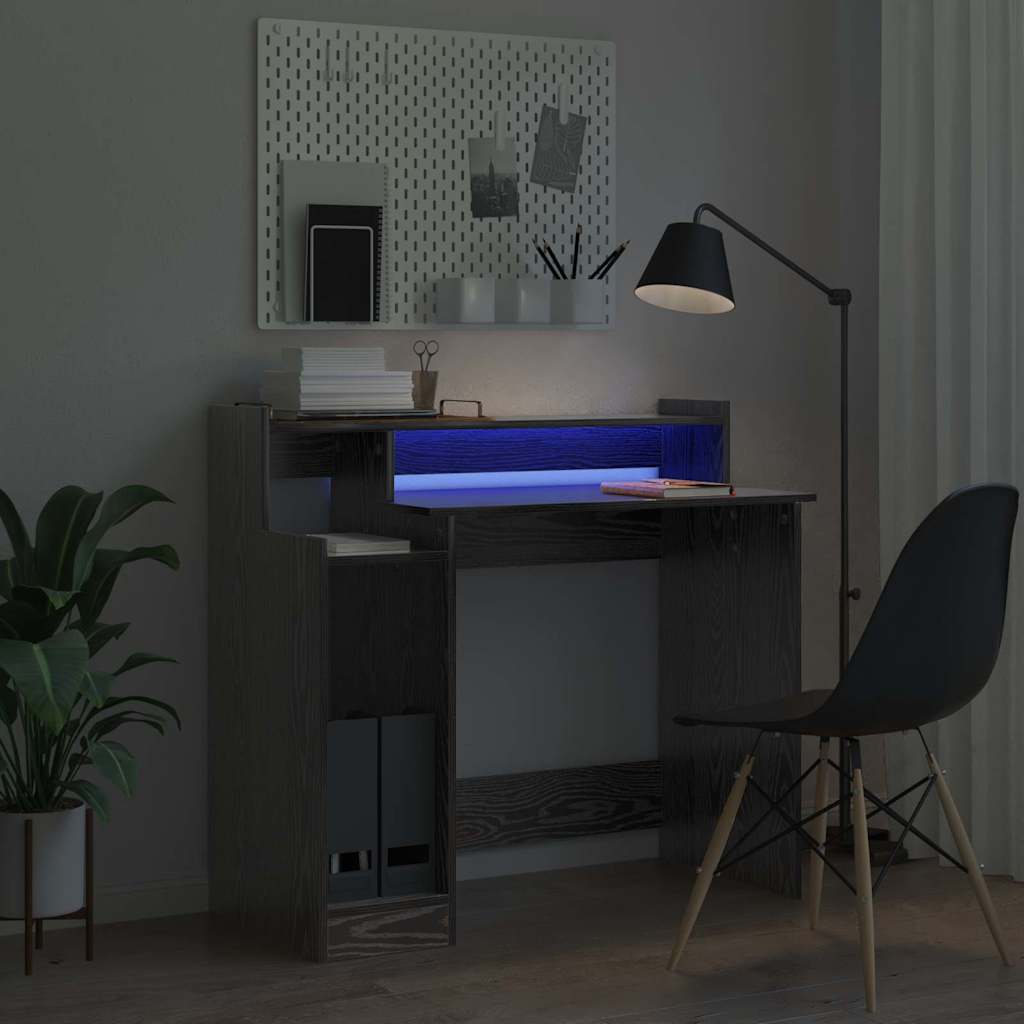 Bureau Chêne noir 97 x 45 x 90 cm Bois d'ingénierie - XIOS