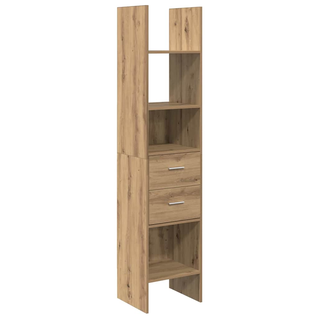 Bibliothèque chêne artisanal 40 x 35 x 180 cm Bois d'ingénierie - XIOS