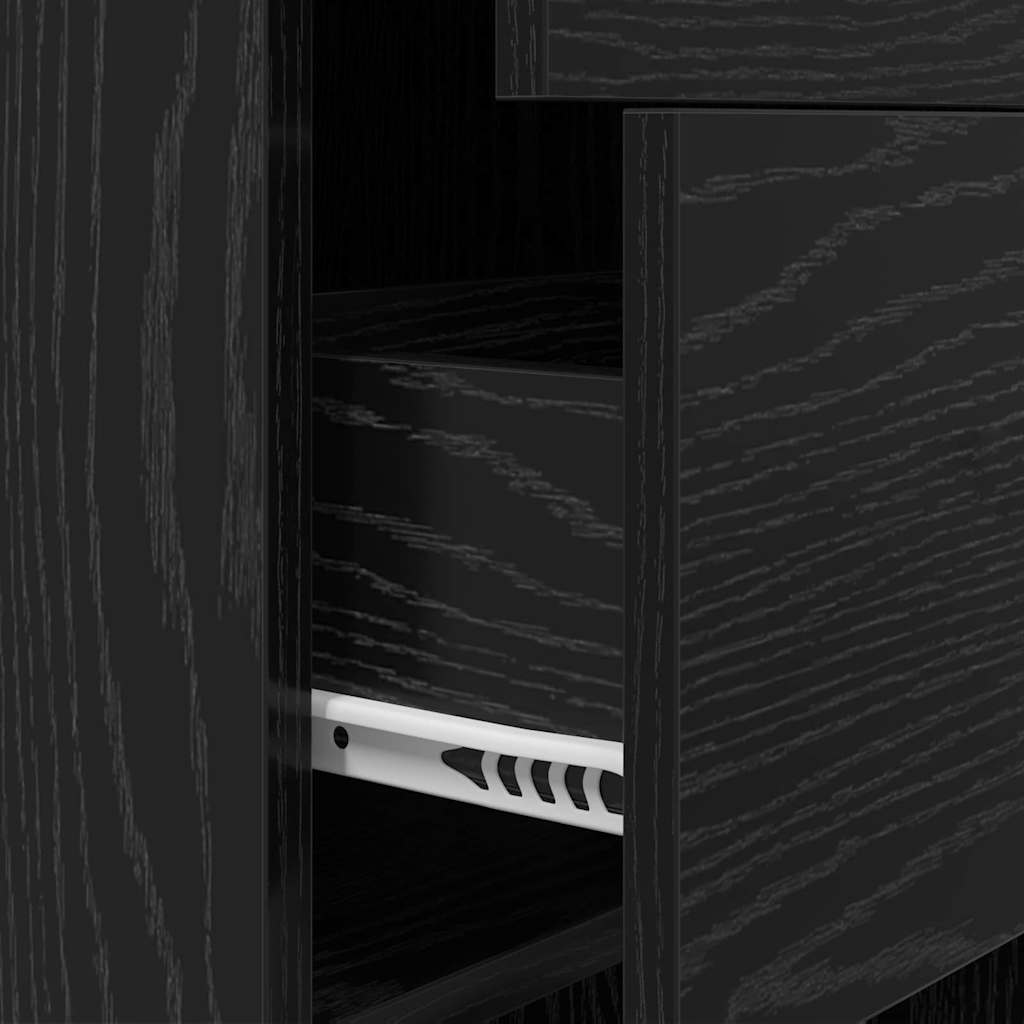 Bibliothèque Chêne noir 40 x 35 x 180 cm Bois d'ingénierie - XIOS