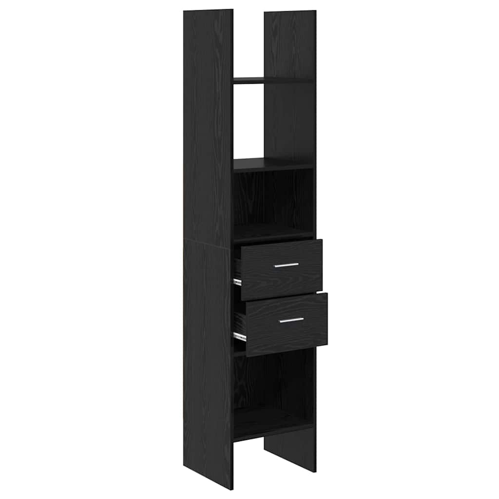 Bibliothèque Chêne noir 40 x 35 x 180 cm Bois d'ingénierie - XIOS
