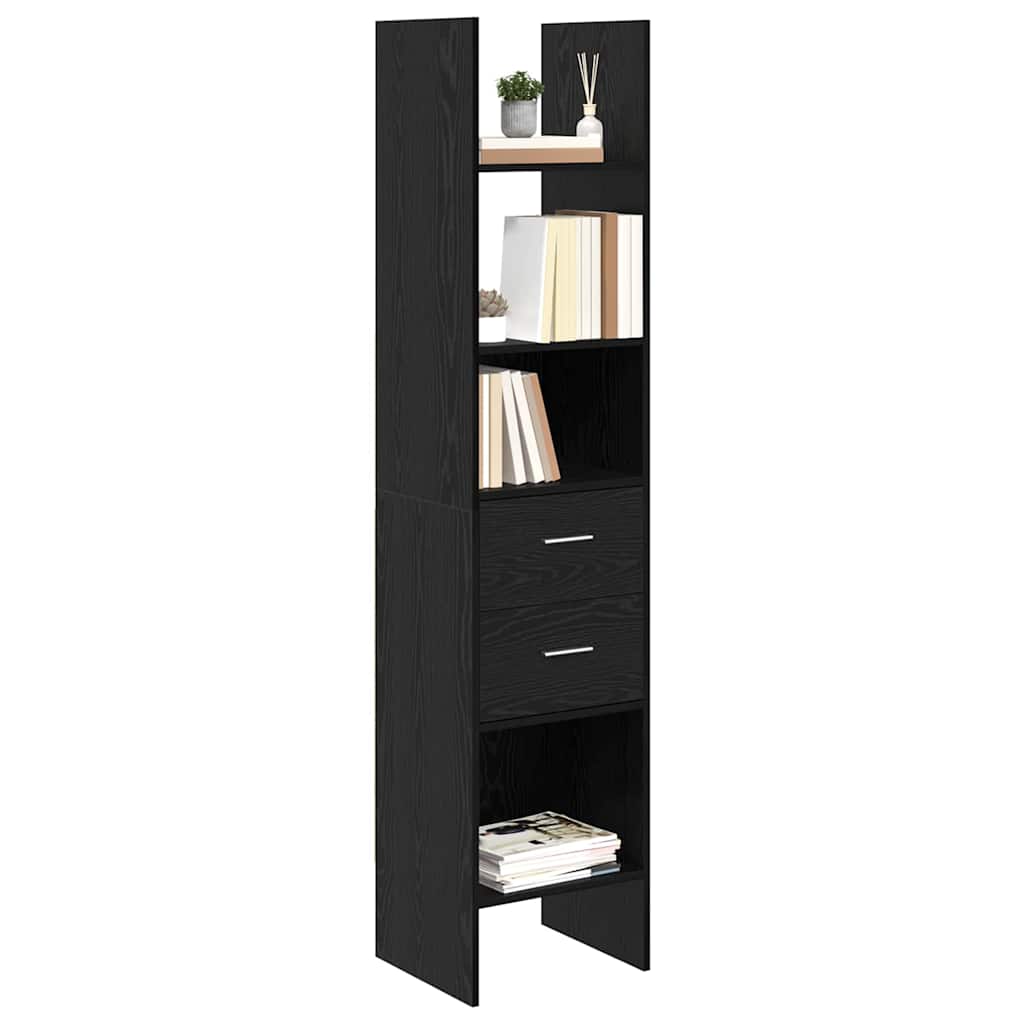 Bibliothèque Chêne noir 40 x 35 x 180 cm Bois d'ingénierie - XIOS