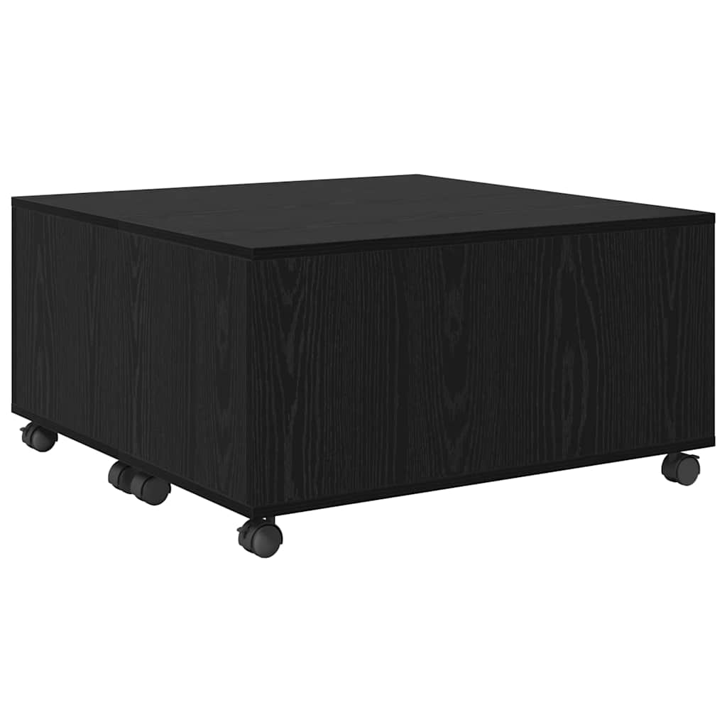 Table basse Chêne noir 75 x 75 x 38 cm Bois d'ingénierie - XIOS