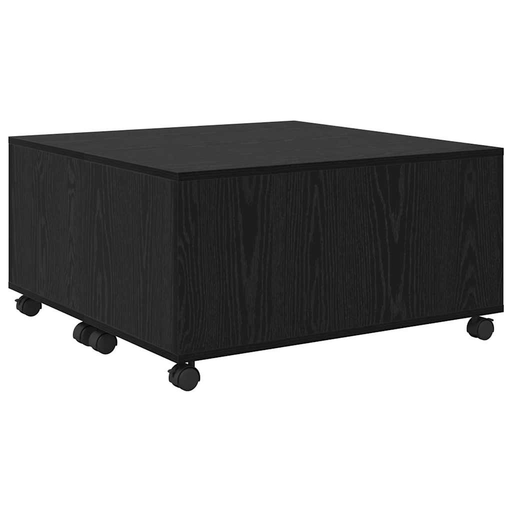 Table basse Chêne noir 75 x 75 x 38 cm Bois d'ingénierie - XIOS