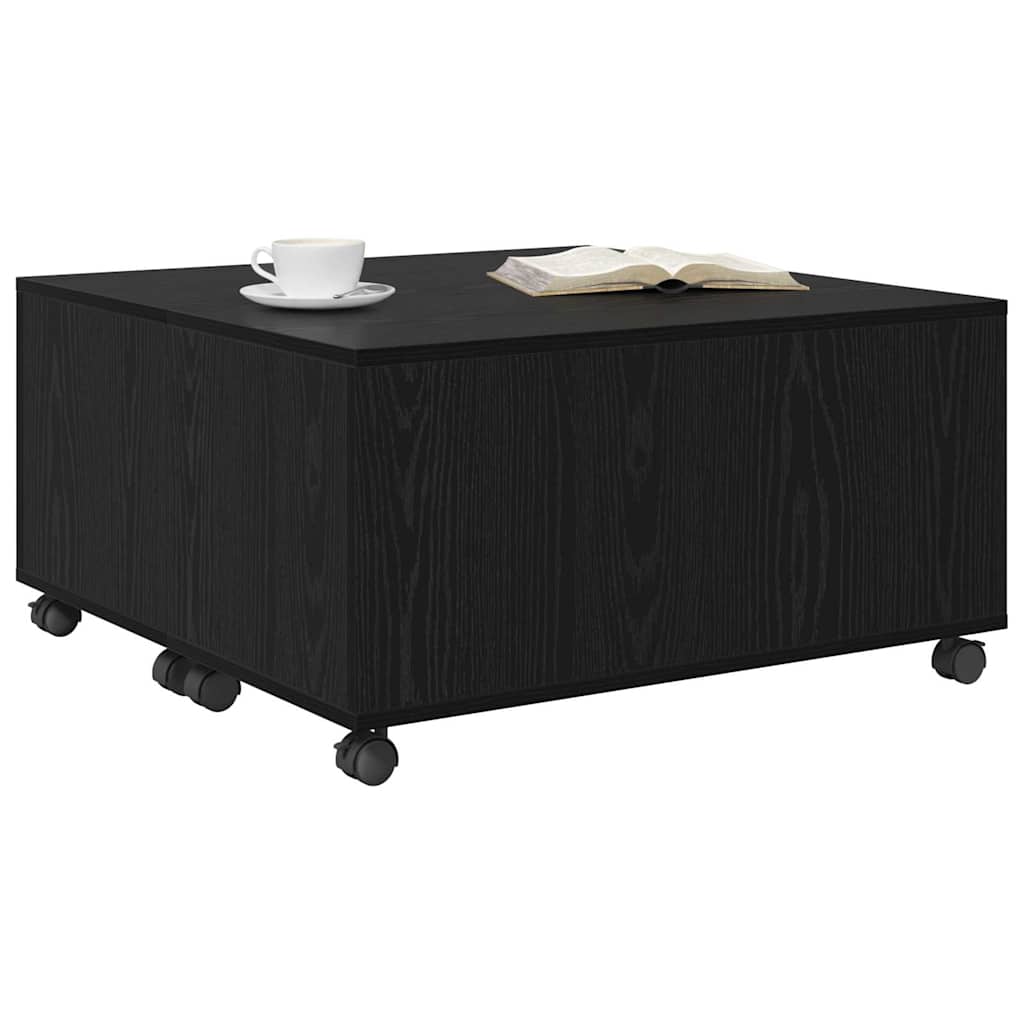 Table basse Chêne noir 75 x 75 x 38 cm Bois d'ingénierie - XIOS