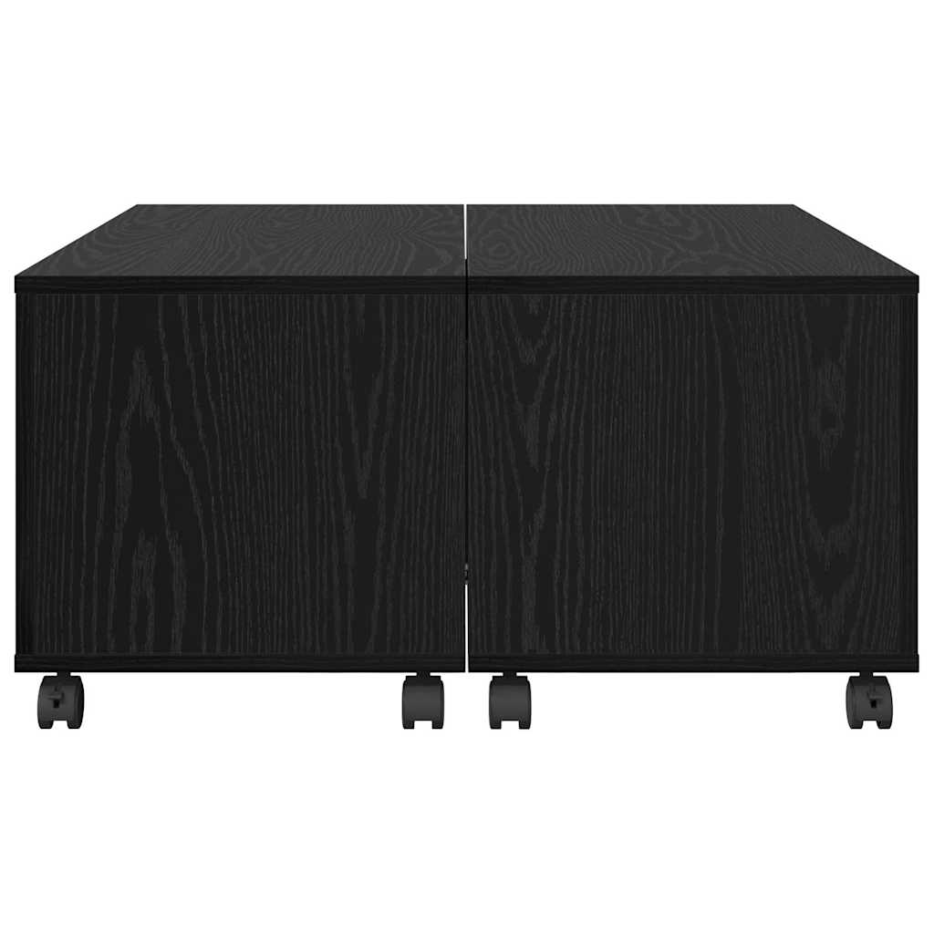 Table basse Chêne noir 75 x 75 x 38 cm Bois d'ingénierie - XIOS