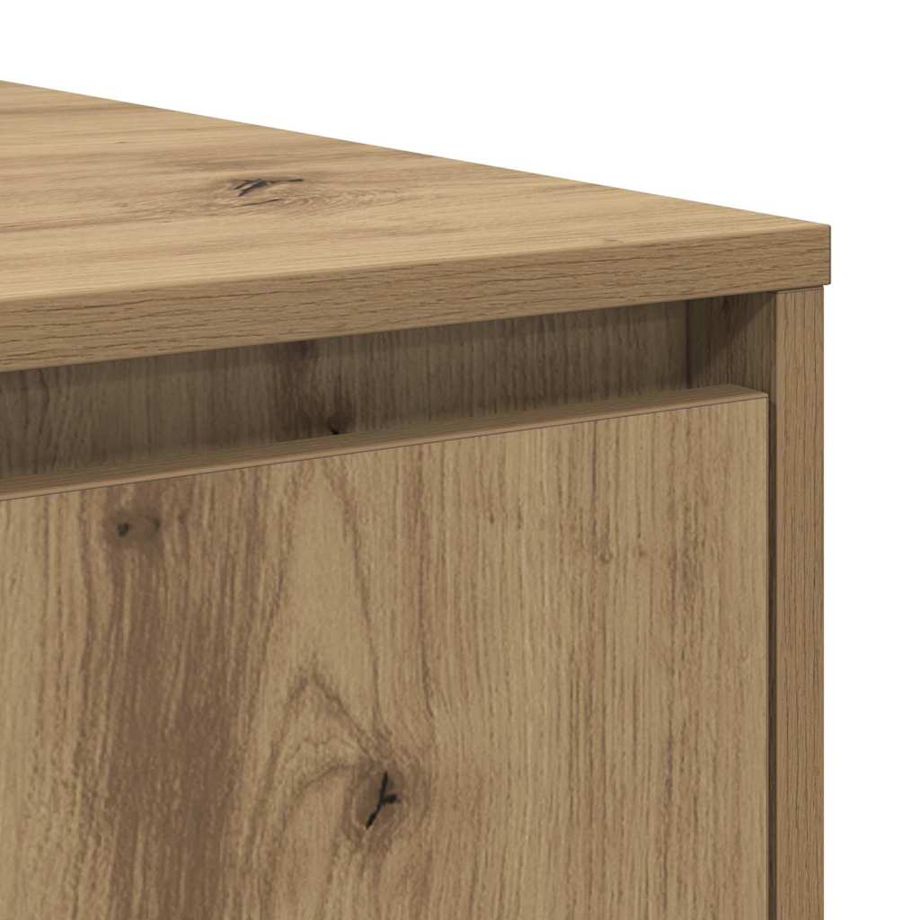 Table basse chêne artisanal 80 x 80 x 31 cm Bois d'ingénierie - XIOS