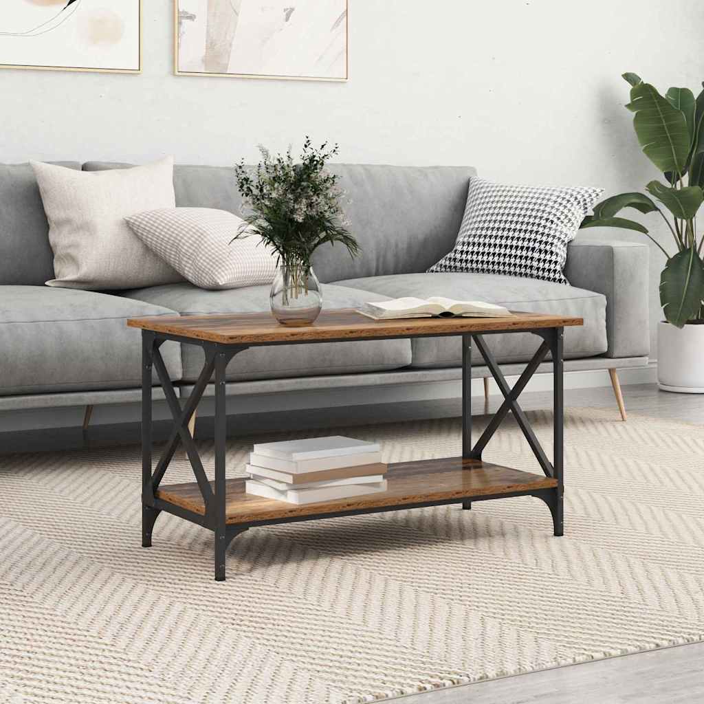 Table basse Bois ancien 80 x 45 x 45.5 cm Bois d'ingénierie - XIOS