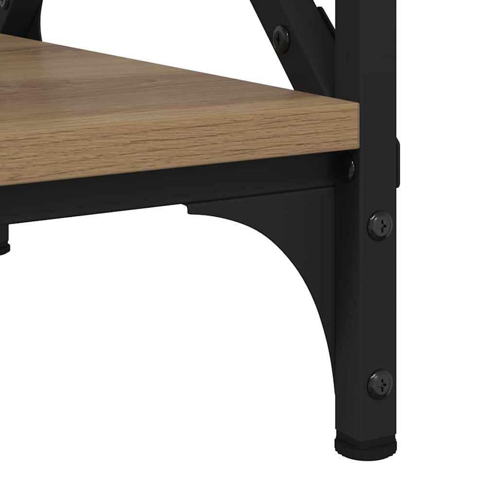 Table basse chêne artisanal 80 x 45 x 45.5 cm Bois d'ingénierie - XIOS