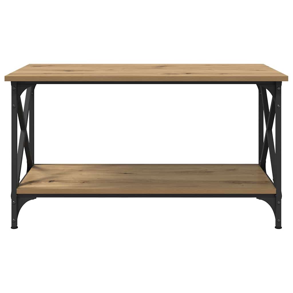 Table basse chêne artisanal 80 x 45 x 45.5 cm Bois d'ingénierie - XIOS