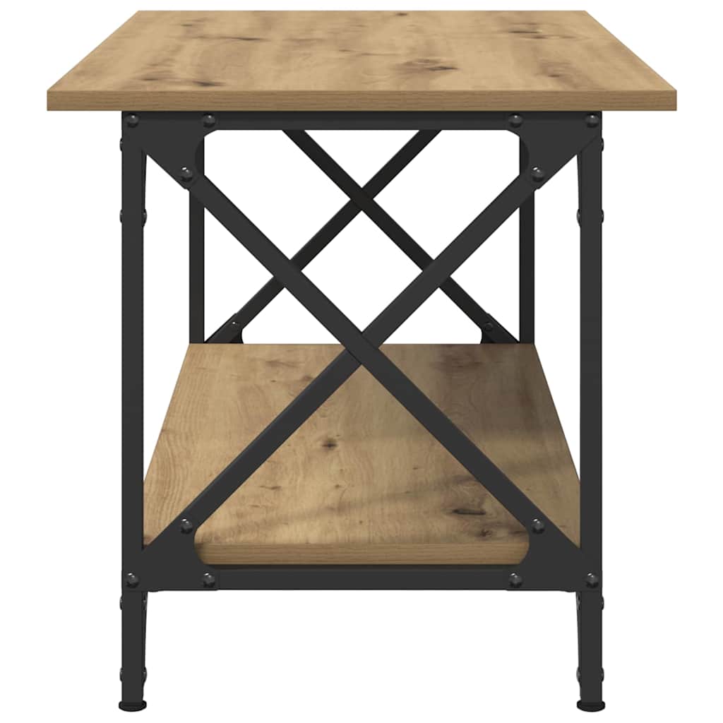 Table basse chêne artisanal 80 x 45 x 45.5 cm Bois d'ingénierie - XIOS