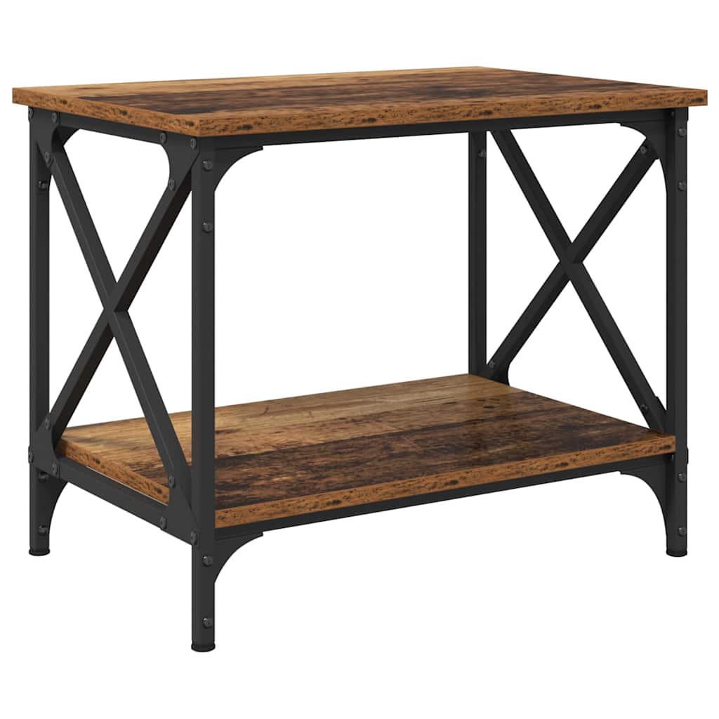 Table d'appoint Vieux bois 55 x 38 x 45 cm Bois d'ingénierie - XIOS