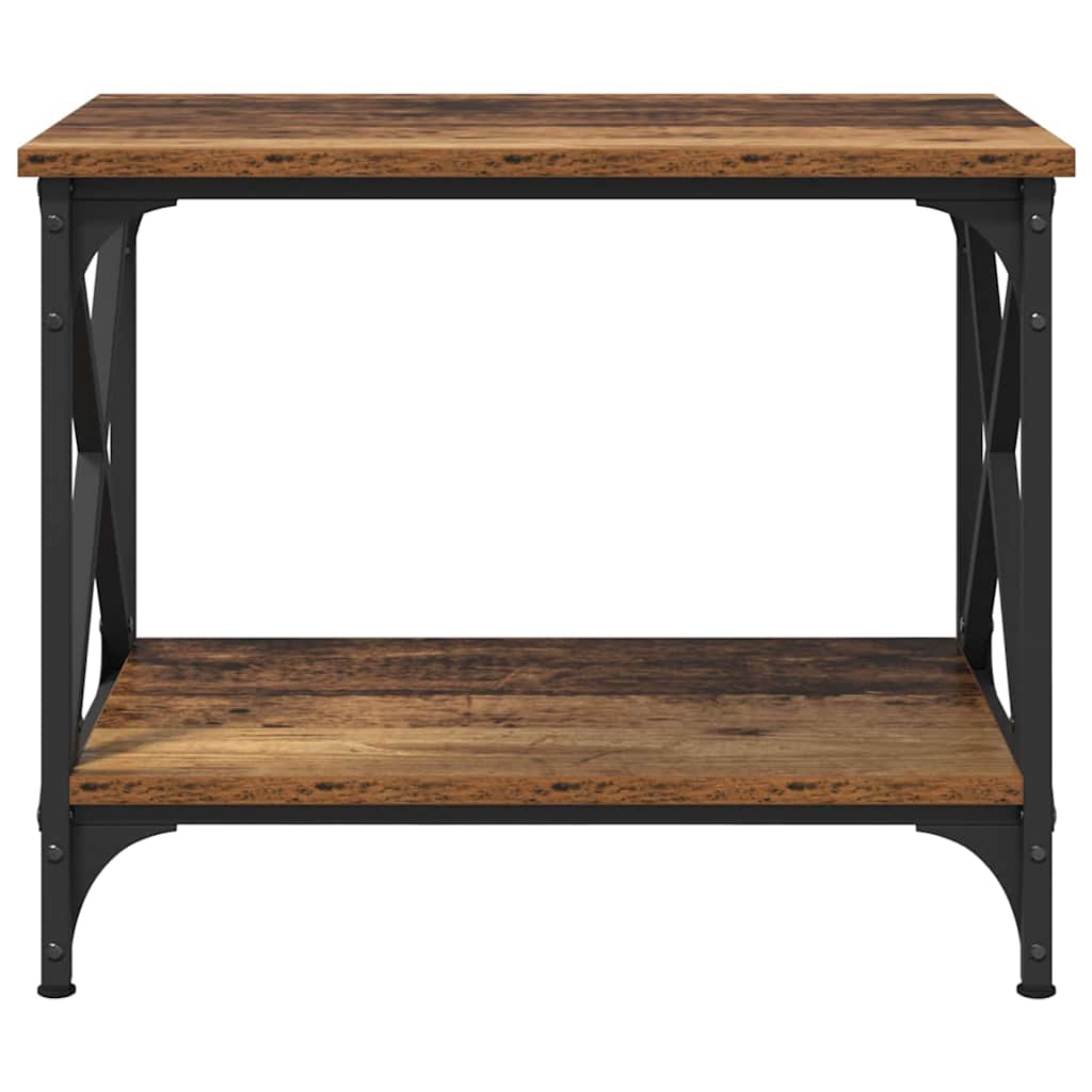 Table d'appoint Vieux bois 55 x 38 x 45 cm Bois d'ingénierie - XIOS