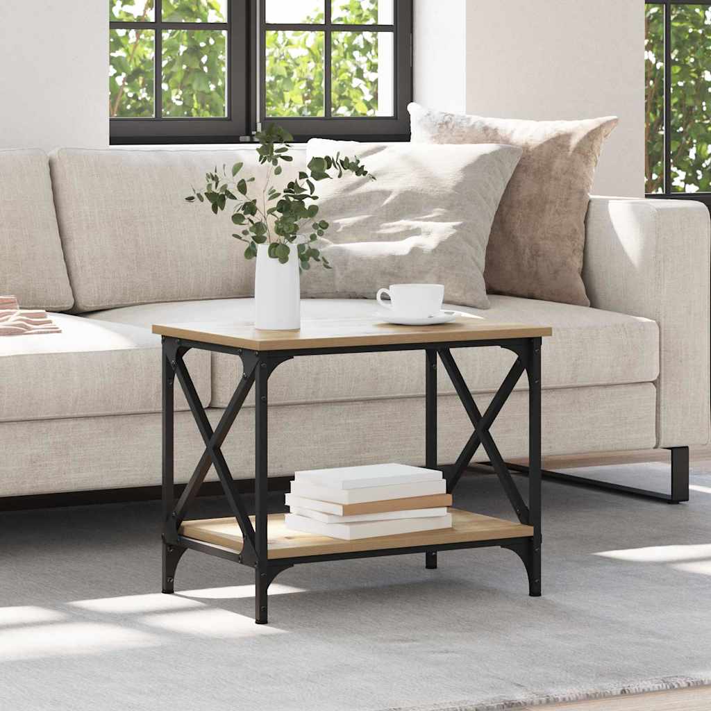Table d'appoint chêne artisanal 55 x 38 x 45 cm - XIOS