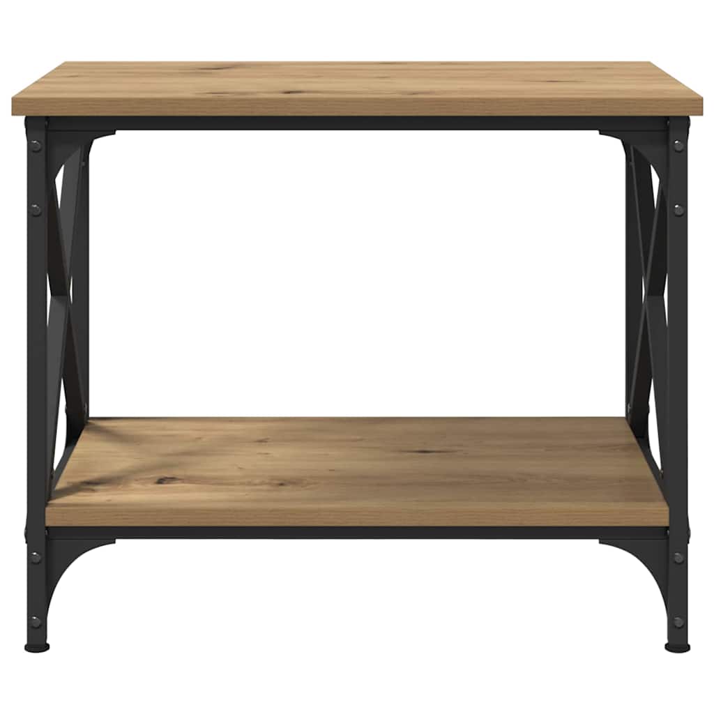Table d'appoint chêne artisanal 55 x 38 x 45 cm - XIOS